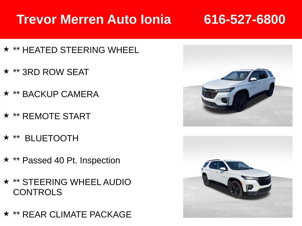 Used 2023 Chevrolet Traverse RS AWD/4WD image 14