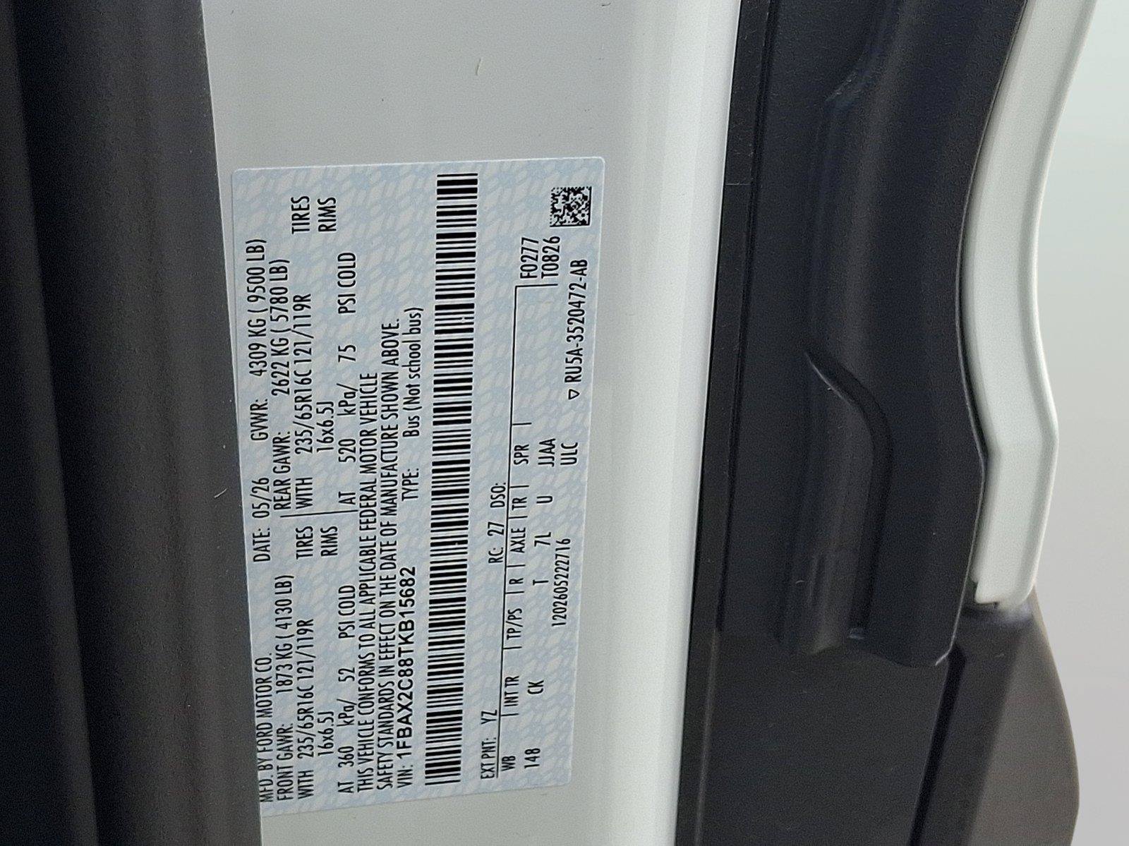 New 2026 Ford Transit 350 XL RWD image 16