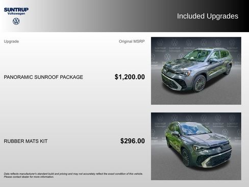 Used 2025 Volkswagen Taos SE w/ Panoramic Sunroof Package FWD image 2