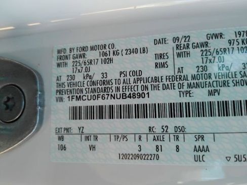 Used 2022 Ford Escape S image 45