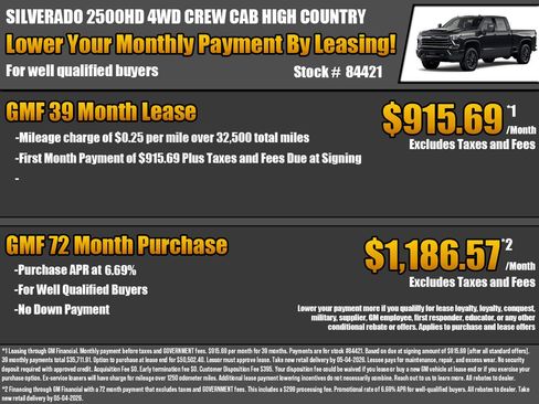 New 2026 Chevrolet Silverado 2500 High Country w/ Midnight Edition AWD/4WD image 2