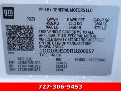 Used 2024 Chevrolet Silverado EV W/T image 26