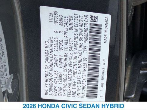 New 2026 Honda Civic Sport image 26