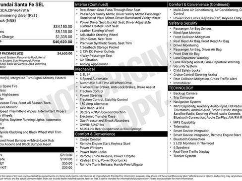 Used 2023 Hyundai Santa Fe SEL w/ Premium Package AWD/4WD image 28