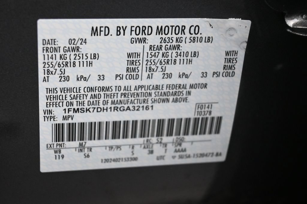 Used 2024 Ford Explorer XLT w/ Equipment Group 202A RWD image 20