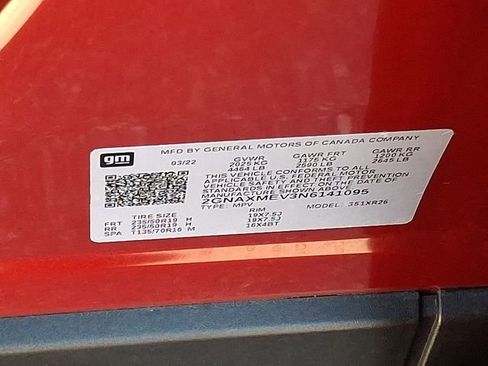 Used 2022 Chevrolet Equinox RS w/ RS Leather Package image 23