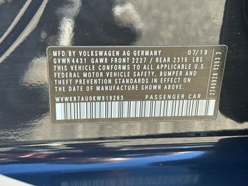 Used 2019 Volkswagen e-Golf SE w/ Driver Assistance Package image 28