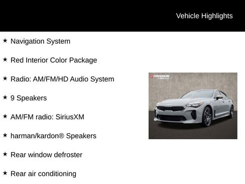 Used 2022 Kia Stinger GT1 w/ Red Interior Color Package image 2