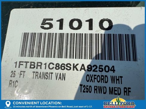 New 2025 Ford Transit 250 148 Medium Roof w/ Interior Upgrade Package image 24