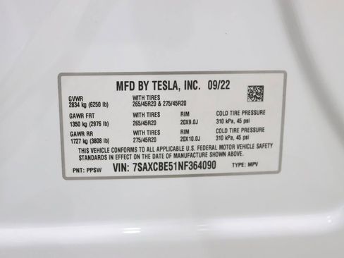 Used 2022 Tesla Model X AWD/4WD image 42