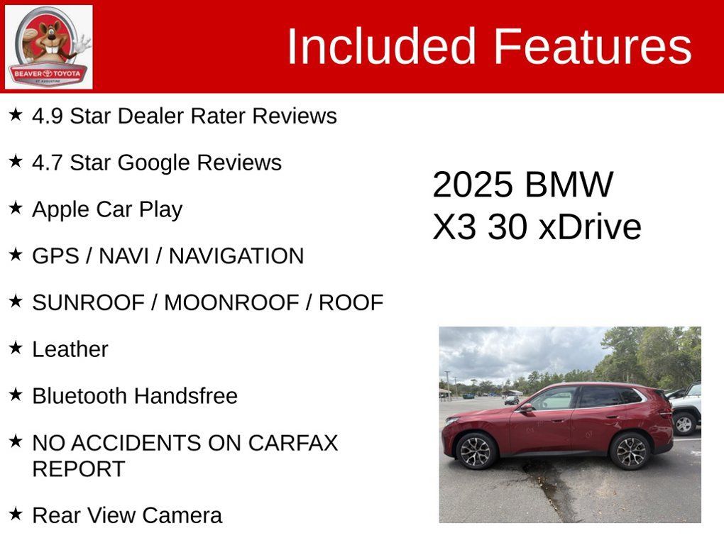 Used 2025 BMW X3 xDrive30i w/ M Sport Package AWD/4WD image 5