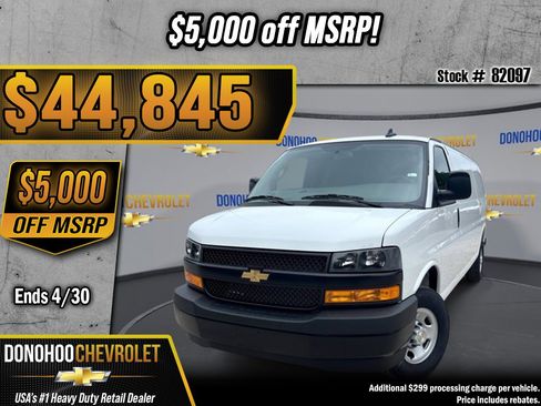 New 2025 Chevrolet Express 2500 Extended w/ Driver Convenience Package RWD image 1