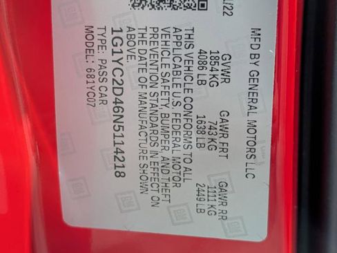 Used 2022 Chevrolet Corvette Stingray Premium Cpe w/ Z51 Performance Package image 34