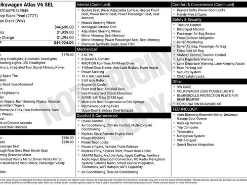 Used 2023 Volkswagen Atlas SEL AWD/4WD image 2