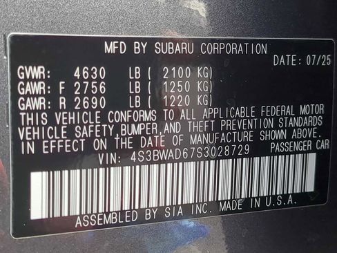 New 2025 Subaru Legacy Premium image 36