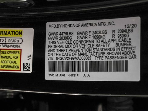 Used 2021 Honda Accord Touring image 50