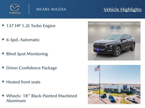 Used 2024 Chevrolet Trax RS w/ Driver Confidence Package image 2