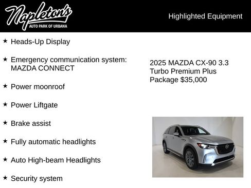 Used 2025 MAZDA CX-90 3.3 Turbo w/ Premium Plus Pkg AWD/4WD image 16