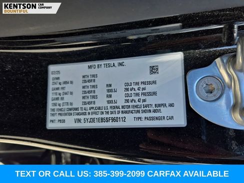 Used 2025 Tesla Model 3 Long Range AWD/4WD image 12