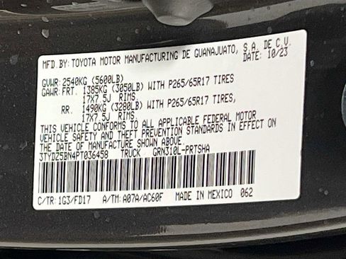 Used 2023 Toyota Tacoma TRD Sport w/ Advanced Technology Package AWD/4WD image 30