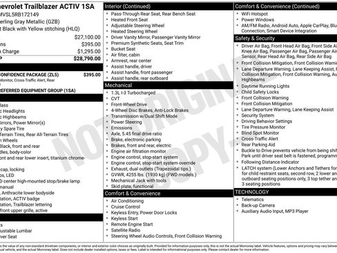 Used 2024 Chevrolet TrailBlazer ACTIV w/ Driver Confidence Package image 40