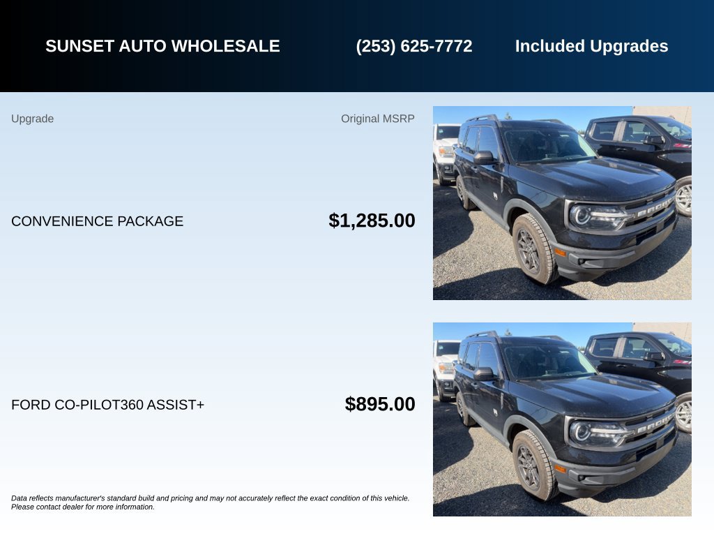 Used 2022 Ford Bronco Sport Big Bend w/ Convenience Package AWD/4WD image 5