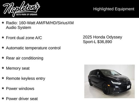 Used 2025 Honda Odyssey Sport-L image 15