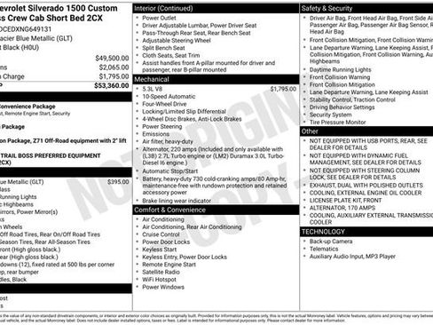 Used 2022 Chevrolet Silverado 1500 Custom Trail Boss image 30