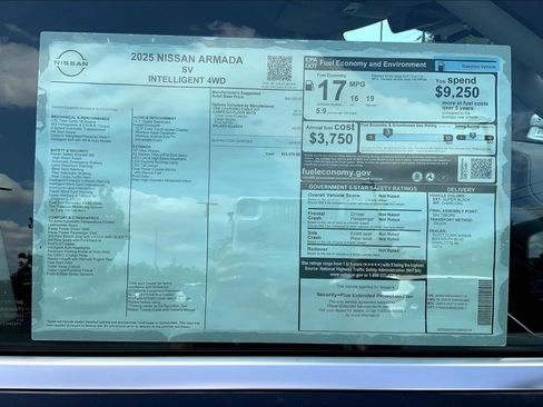 New 2025 Nissan Armada SV image 14