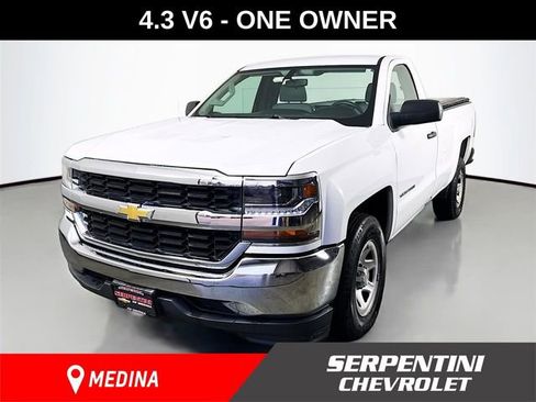 Used 2018 Chevrolet Silverado 1500 W/T w/ Chrome Bumper Package RWD image 1