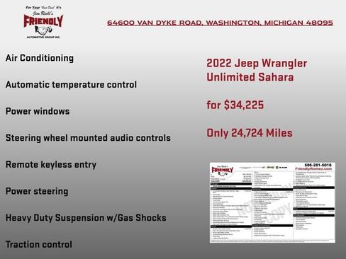 Used 2022 Jeep Wrangler Unlimited Sahara AWD/4WD image 4