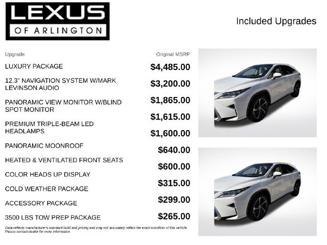 Used 2017 Lexus RX 350 AWD w/ Luxury Package image 4