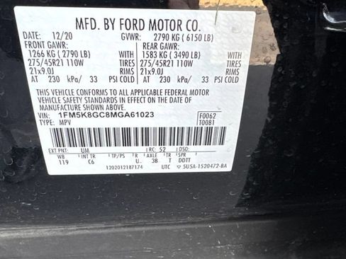 Used 2021 Ford Explorer ST w/ Equipment Group 401A AWD/4WD image 3