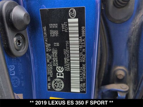 Used 2019 Lexus ES 350 F Sport image 30