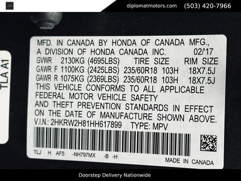 Used 2017 Honda CR-V EX-L image 49