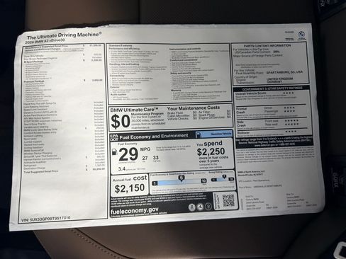 New 2026 BMW X3 xDrive30i w/ Premium Package AWD/4WD image 22