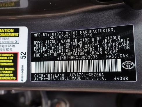 Used 2018 Toyota Camry XLE image 43