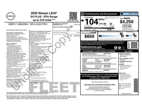 Used 2020 Nissan Leaf SV Plus image 35