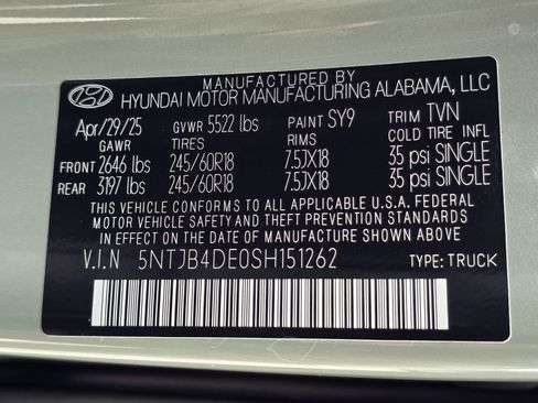Certified 2025 Hyundai Santa Cruz SEL image 30