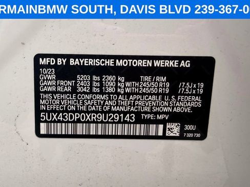 Certified 2024 BMW X3 sDrive30i w/ Premium Package RWD image 21