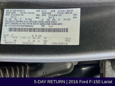 Used 2016 Ford F150 Lariat image 36