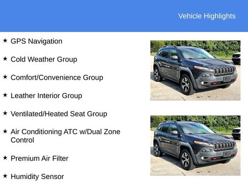 Used 2016 Jeep Cherokee Trailhawk w/ Comfort/Convenience Group AWD/4WD image 5
