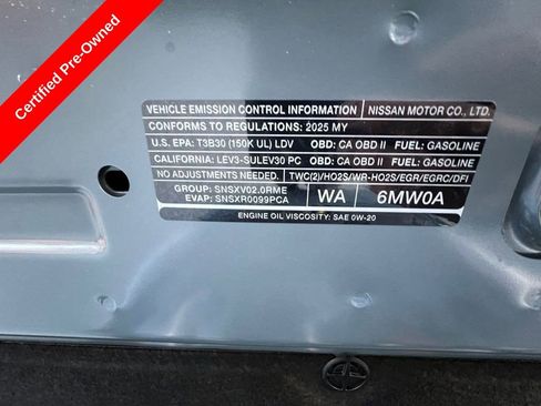 Certified 2025 Nissan Sentra SR image 35