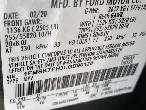 Used 2020 Ford Explorer Limited image 32