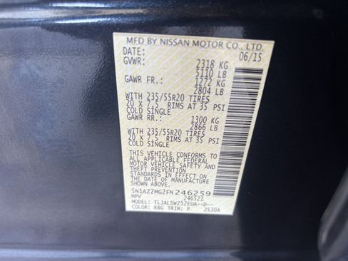 Used 2015 Nissan Murano Platinum w/ Platinum Technology Package FWD image 23