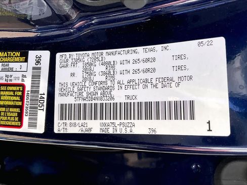 Used 2022 Toyota Tundra Platinum image 34