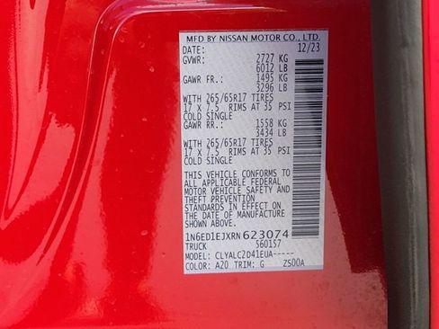 Used 2024 Nissan Frontier SV w/ SV Convenience Package image 17