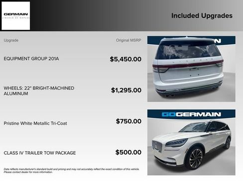 Used 2024 Lincoln Aviator Reserve w/ Equipment Group 201A RWD image 24