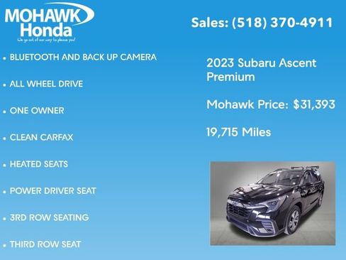 Used 2023 Subaru Ascent Premium w/ Convenience Package image 7