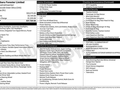 Certified 2023 Subaru Forester Limited image 23